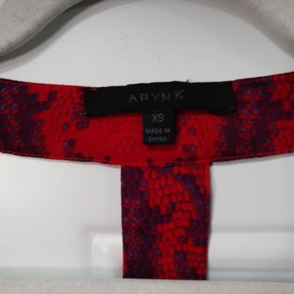 Aryn K Silk Flutter Dress T Back XS - Picture 14 of 14